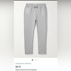 Mr. P Tapered Cotton Jersey Sweatpants